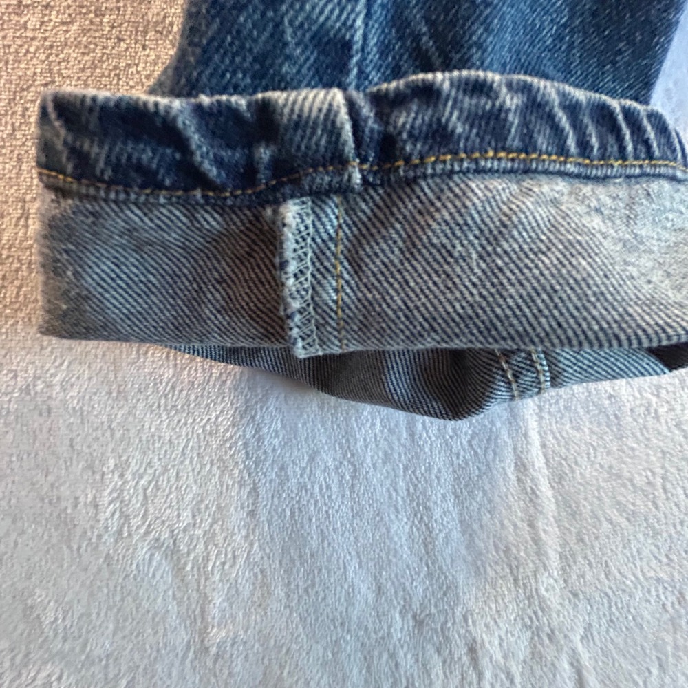 VTG Orange Tab Levi 505 Mens Jeans Reg Fit Straight Leg Dark Wash W31 L32 - Picture 11 of 11